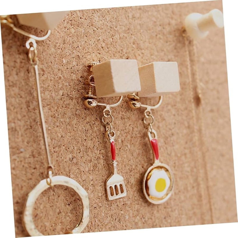 Jojofuny 50 Pcs Square Wooden Push Pins Thumbtacks For Cork Board Map Bulletin Board - Image 4